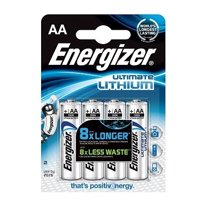 Pile lithium AA Ultimate 4 pièces ENERGIZER