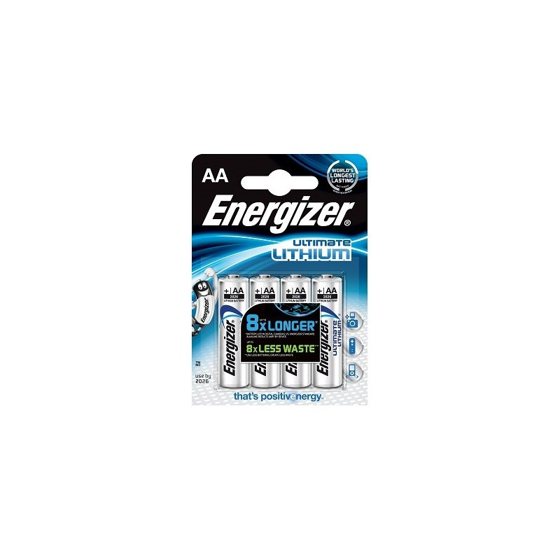 Pile lithium AA Ultimate 4 pièces ENERGIZER