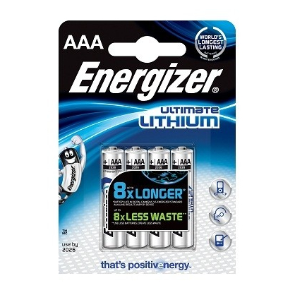 Pile lithium AAA Ultimate 4 pièces ENERGIZER