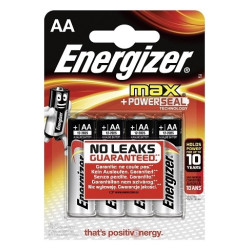 Pile Alcaline AA Energizer Max 4 pièces – Puissance Longue Durée | ENERGIZER