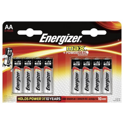 Pile Alcaline AA Max 8 pièces ENERGIZER – Puissance Longue Durée | ENERGIZER
