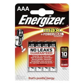 Pile alcaline AAA Max 4 pièces ENERGIZER