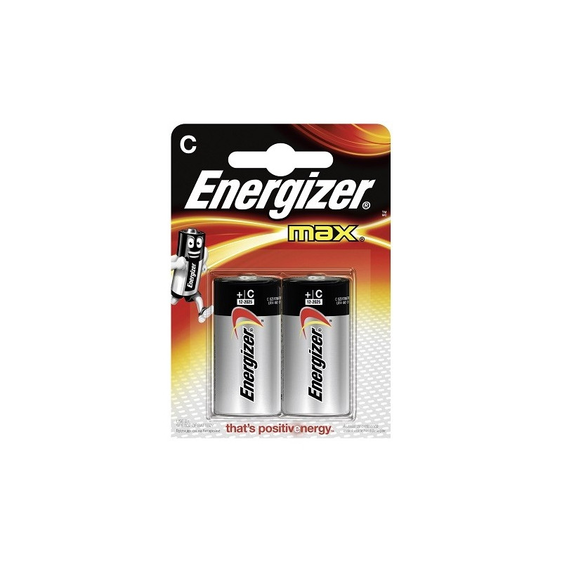 Pile alcaline C Max 2 pièces ENERGIZER