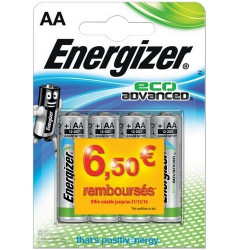 Pile alcaline AA Eco Advanced 4 pièces ENERGIZER