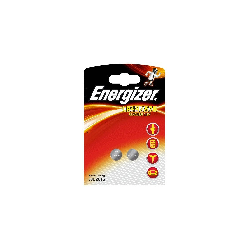 Pile alcaline A76 LR44 1,5 V 2 pièces ENERGIZER