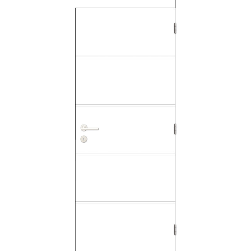 Bloc-porte à veinage horizontal Moderne alvéolaire 68 cm THYS