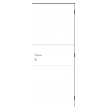 Bloc-porte à veinage horizontal Moderne alvéolaire 78 cm THYS