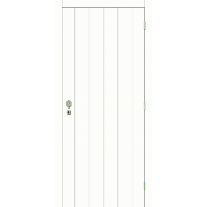 Bloc-porte à veinage vertical Moderne alvéolaire 78 cm THYS