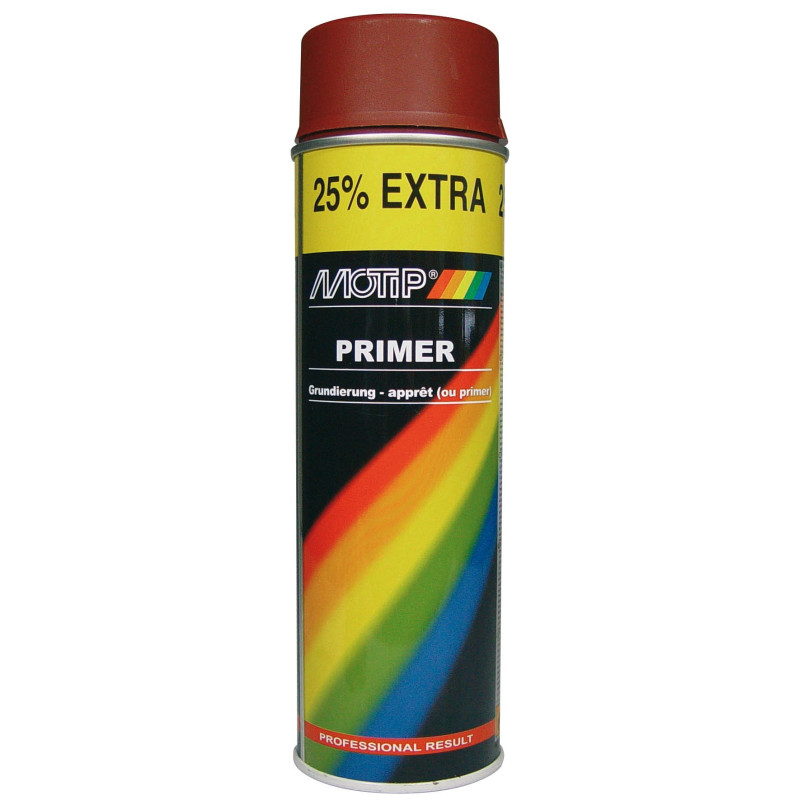 Primer en spray rouge 0,5 L MOTIP