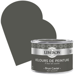 Peinture Velours Brun Caviar Mate 0,125L – Finition Soie | LIBERON