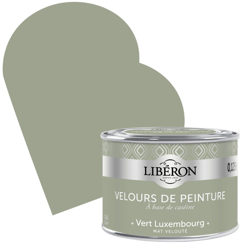 Peinture Velours de Peinture vert Luxembourg mate 0,125 L LIBERON