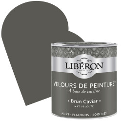 Peinture Velours Brun Caviar Mate 0,5L – Finition Soignée | LIBERON