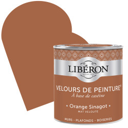 Peinture Velours Orange Sinagot Mate 0,5L – Finition Douce | LIBERON