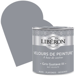 Peinture Velours Gris Gustave III Mate 0,5L – Finition Douce | LIBERON