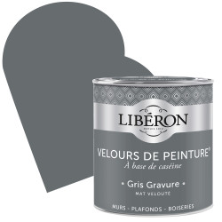 Peinture Velours Gris Gravure Mate 0,5L – Finition Soignée | LIBERON