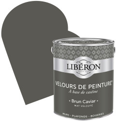 Peinture Velours Brun Caviar Mate 2,5L – Finition Soignée | LIBERON