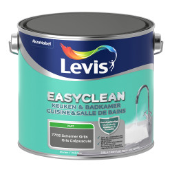 Peinture Easyclean Cuisine & Salle de bains gris crépuscule mate 2,5 L LEVIS