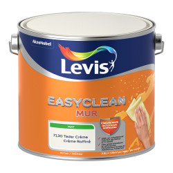 Peinture Easyclean Mur crème raffiné mate 2,5 L LEVIS