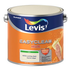 Peinture Easyclean Mur jaune léger mate 2,5 L LEVIS