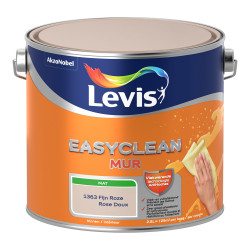 Peinture Easyclean Mur rose doux mate 2,5 L LEVIS