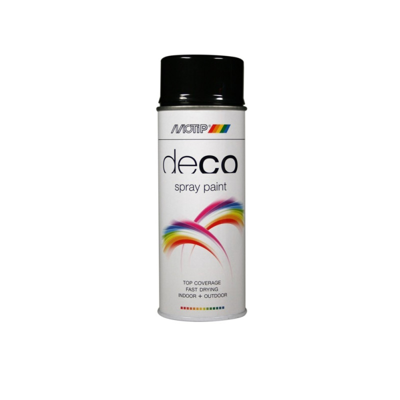 Peinture Deco Paint Noir Brillant 0,1L MOTIP – Finition Parfaite