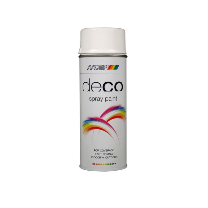 Peinture Deco Paint blanc trafic brillante 0,4 L MOTIP