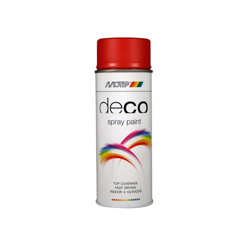 Peinture Deco Paint Rouge Clair Brillante 0,4L | MOTIP