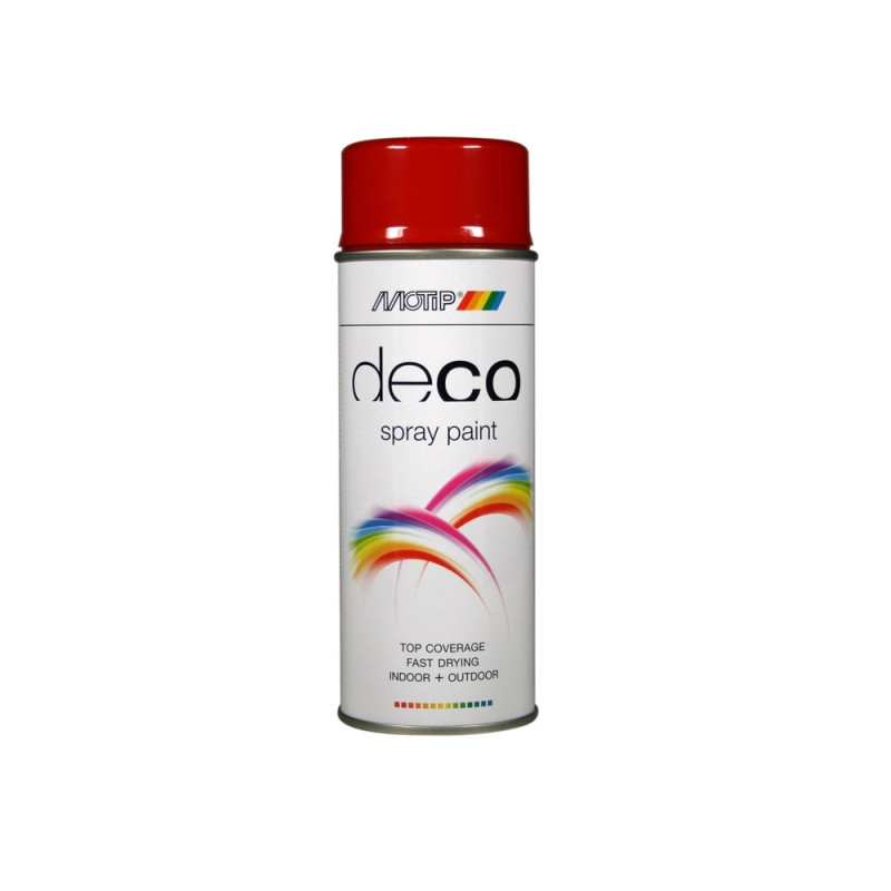 Peinture Deco Paint rouge carmin brillante 0,4 L MOTIP