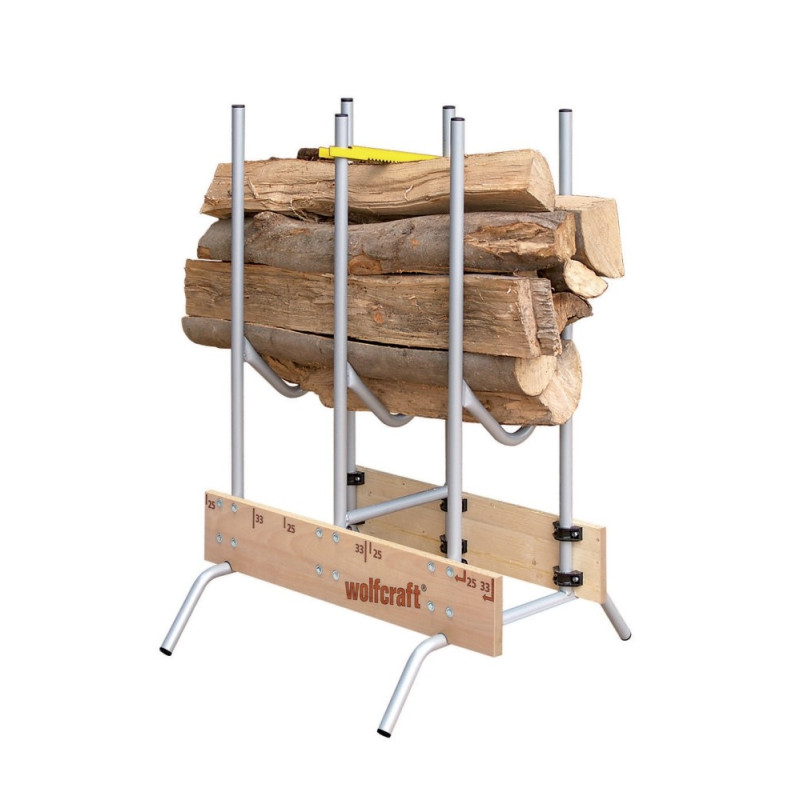 Chevalet multi-bûches tronçonneuse – Coupe facile | WOLFCRAFT

