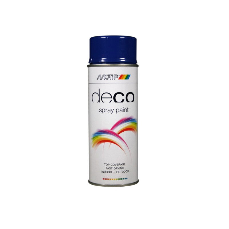 Peinture Deco Paint bleu outremer brillante 0,1 L MOTIP