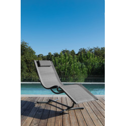 Lit de soleil suspendu gris