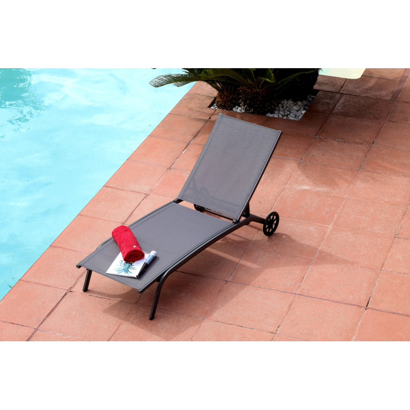 Lit de soleil Celio gris