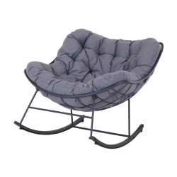 Rocking chair Royal gris