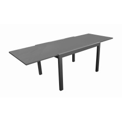 Table de jardin extensible graphite Elyse 200-300 x 100 x 74 cm