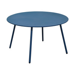 Table basse Rio Ø 70 cm bleue