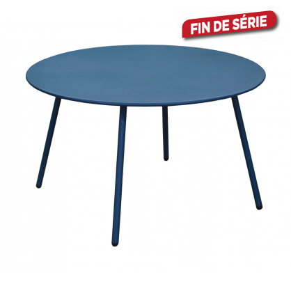 Table basse Rio Ø 70 cm bleue