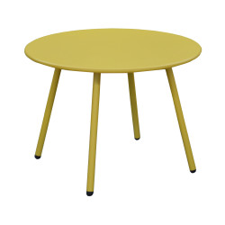 Table basse Rio Ø 50 cm moutarde