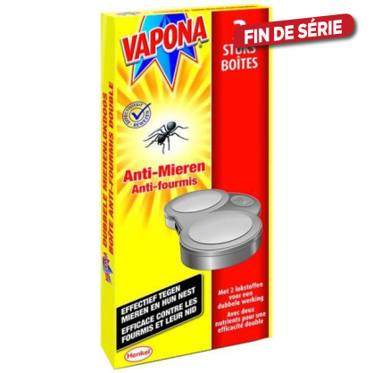 Appât anti-fourmis double 2 pièces VAPONA