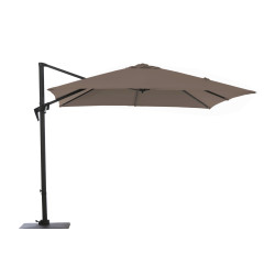 Parasol déporté inclinable Roma 300 x 300 cm taupe