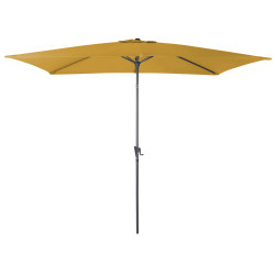 Parasol droit inclinable curry avec manivelle 300 x 200 cm