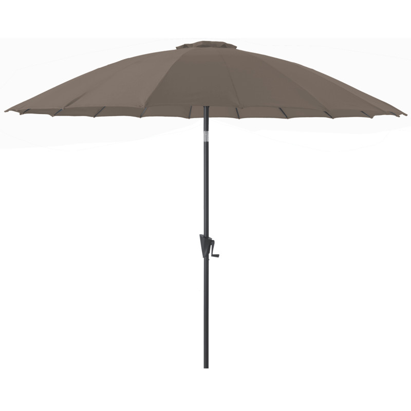 Parasol droit inclinable Pagode Ø 300 cm taupe