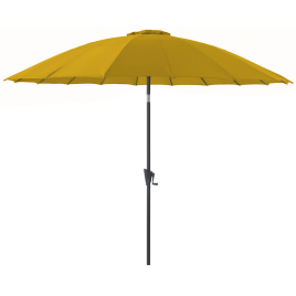 Parasol droit inclinable Pagode Ø 300 cm curry