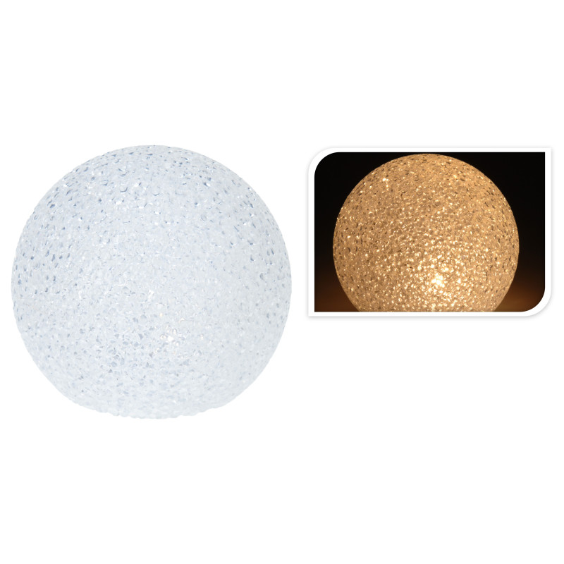 Boule de Noël avec éclairage LED