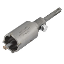 Scie cloche SDS-plus béton 40mm – Coupe précise | WOLFCRAFT Scie cloche SDS-plus béton 40mm – Coupe précise | WOLFCRAFT