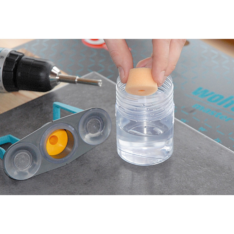 Guide scie cloche diamant céramique – Coupe précise | WOLFCRAFT