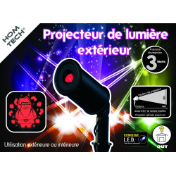 Projecteur hologramme de Noël rouge pour l'extérieur – Magie festive