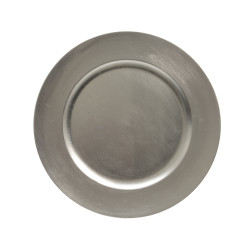 Sous-assiette Argent Ø 33cm – Décoration Festive