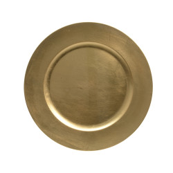 Sous-assiette décorative or Ø 33 cm – Élégance festive | DECORIS