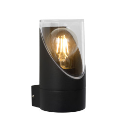 Applique LED Norman noire – Éclairage extérieur | LUCIDE