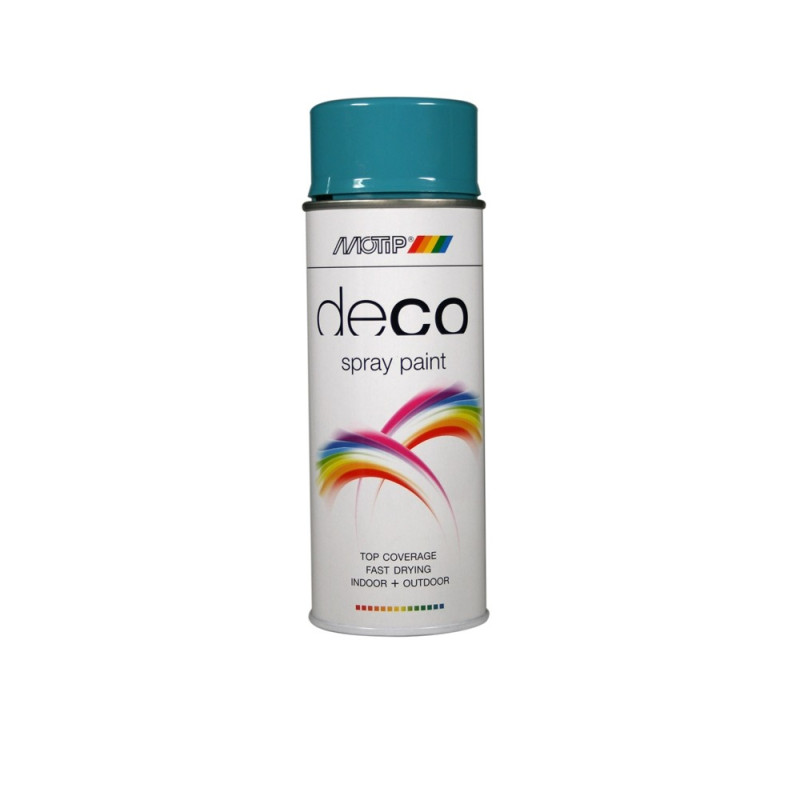 Peinture Bleu Turquoise Brillante 0,4L – Déco Facile | MOTIP